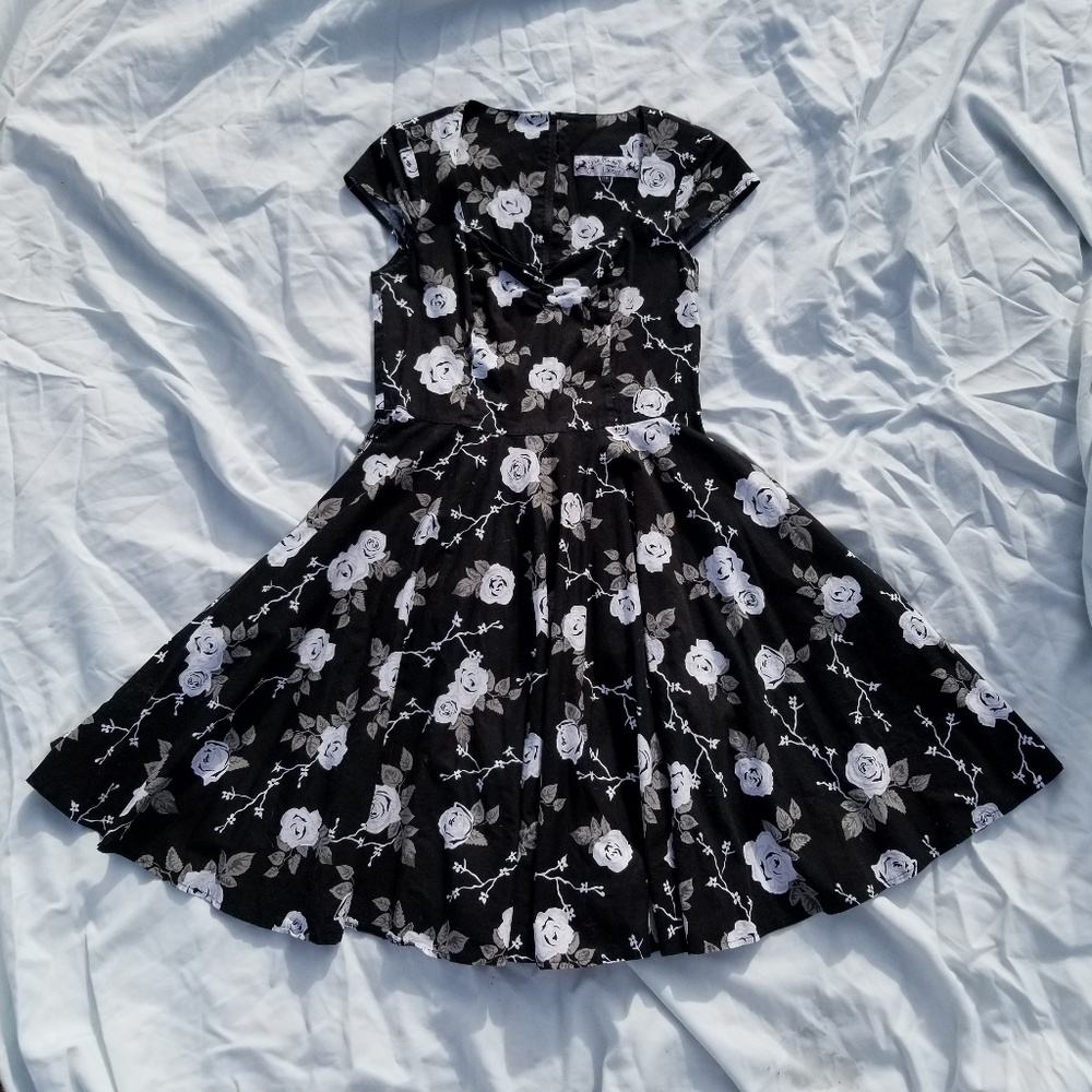 Pin-up Roses Fit n' Flare Dress